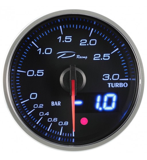 Manometro turbo -1+3 Bar DX Ø 60 mm Depo 1