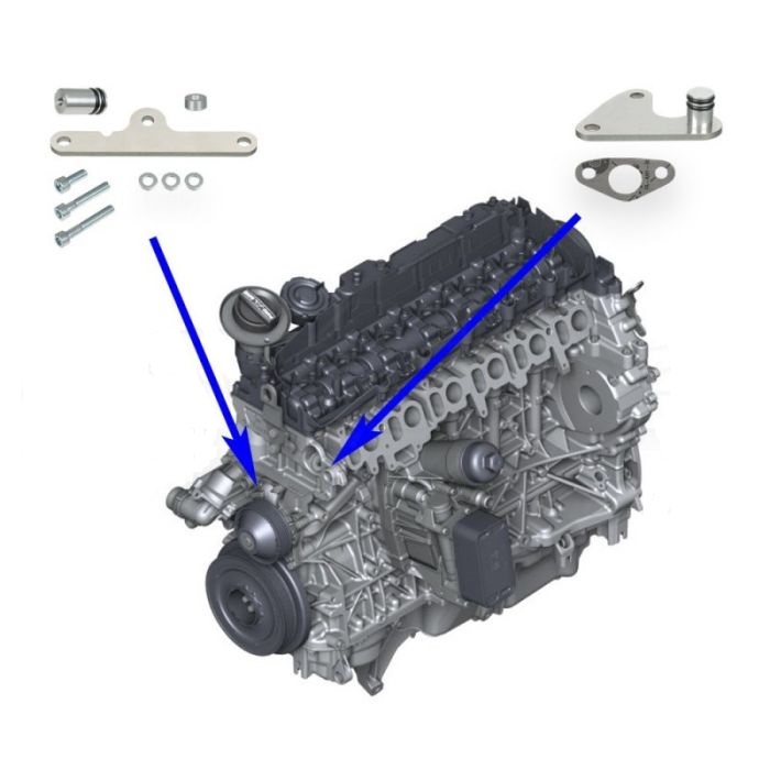 Valvola EGR + KIT elimina EGR per motori diesel BMW N57 N57S 3.0 1