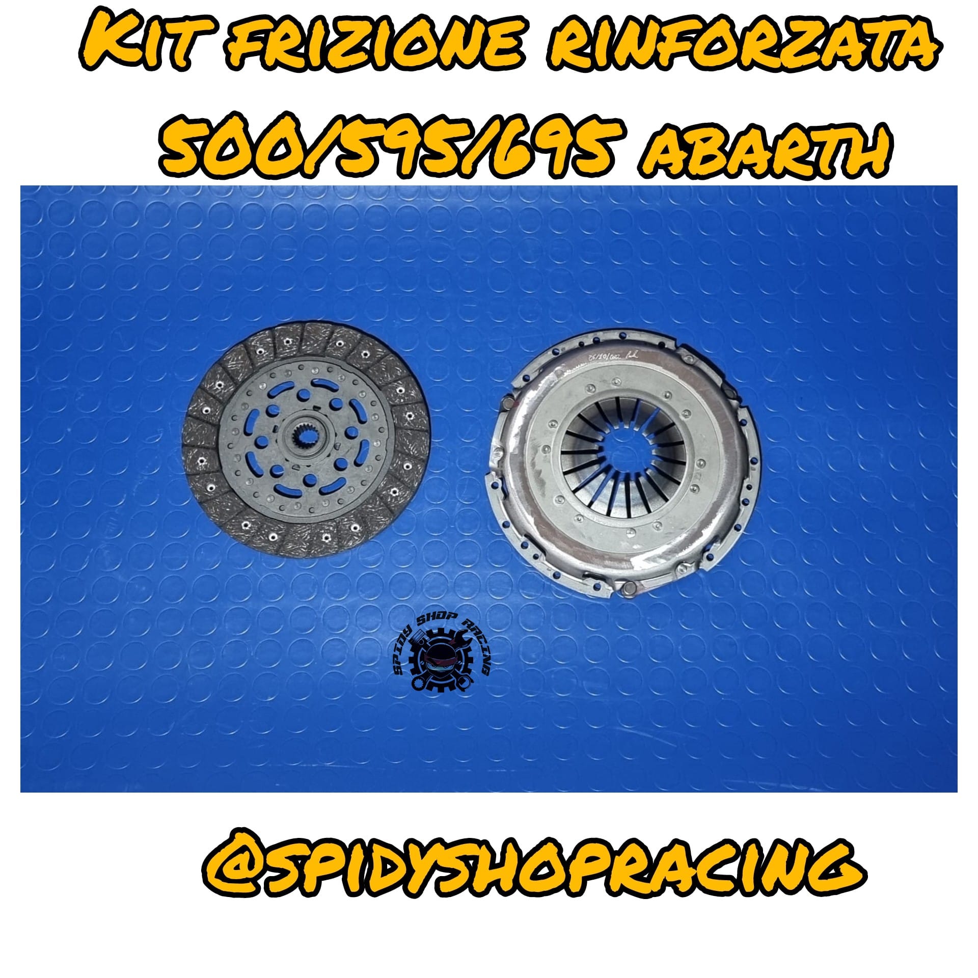 KIT FRIZIONE RINFORZATA STRADALE DISCO FERODO + SPINGIDISCO RINFORZATO 500 ABARTH 1.4 TJET (PER VOLANO BIMASSA)